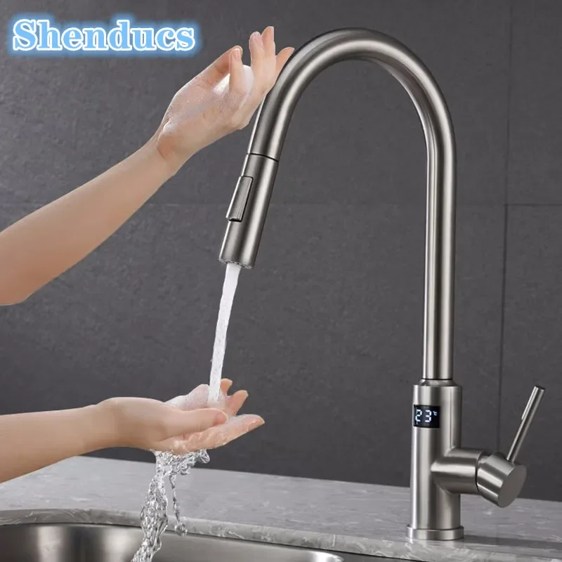 Commercial Kitchen Faucet - Dijital Dokunmatik Mutfak Musluk 304 Paslanmaz