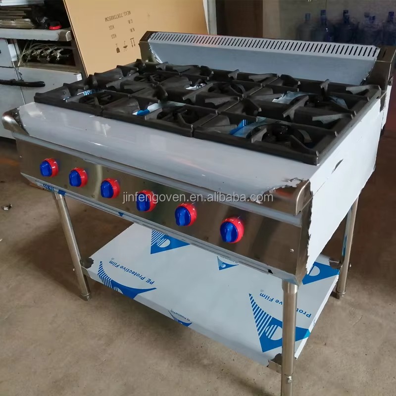 Commercial Kitchen Kitchen - Ticari Mutfak Ekipmanları Profesyonel 6'lı Ocaklı