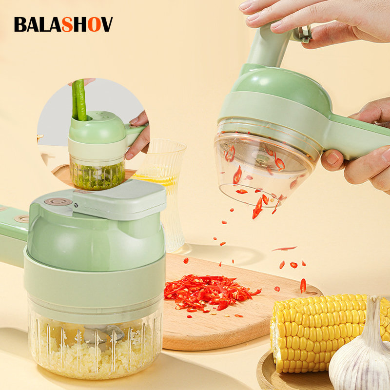 Commercial Kitchen Products - 4In1 Elektrikli Sebze Kesici Seti El