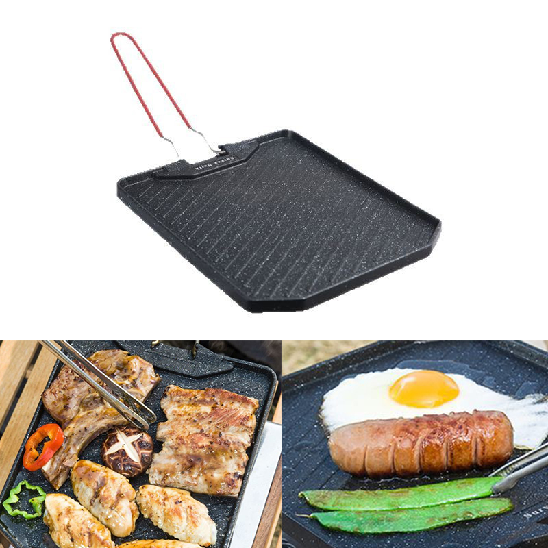 Rotary Bakery Oven - Açık kamp barbekü tavası Ev yapışmaz