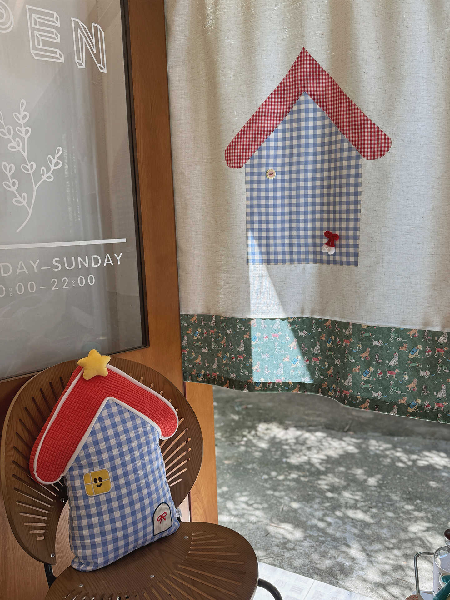 VIKAMA Gingham Küçük Ev Noren  - Commercial Kitchen Installation incelemesi ve fiyatı