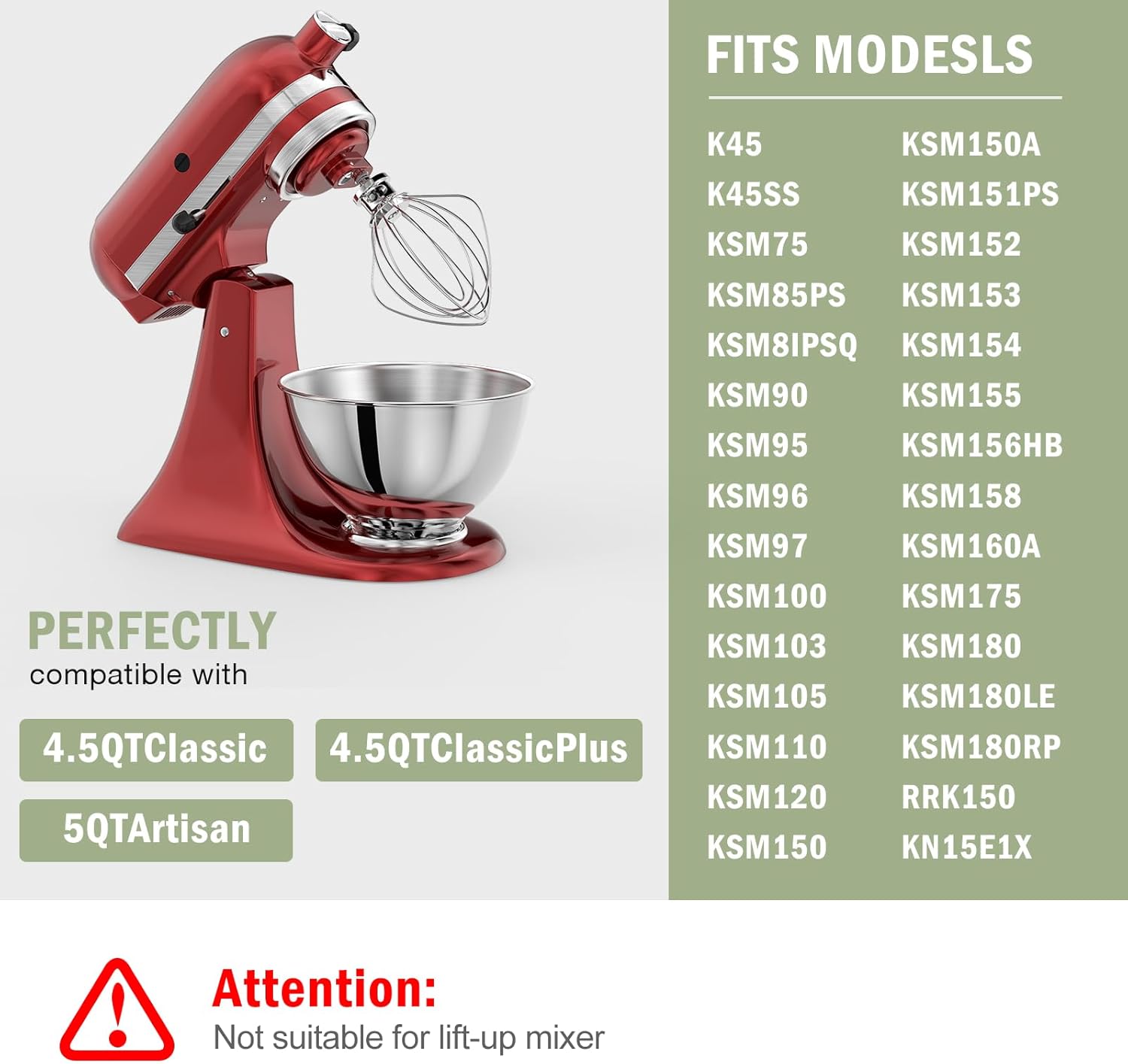 KitchenAid Tilt-Head 4.5qt 5qt - Commercial Kitchen Products incelemesi ve fiyatı