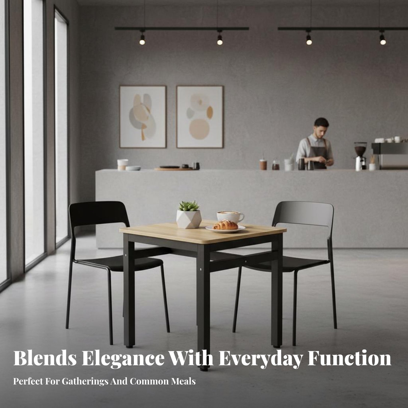 4 Sandalyeli Kare Masa Kolay T - Commercial Kitchen Tables incelemesi ve fiyatı
