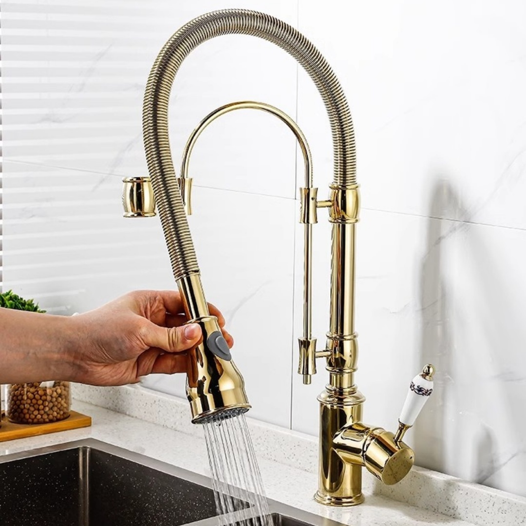 Altın Çekmeli Mutfak Bataryası - Commercial Kitchen Faucet incelemesi ve fiyatı