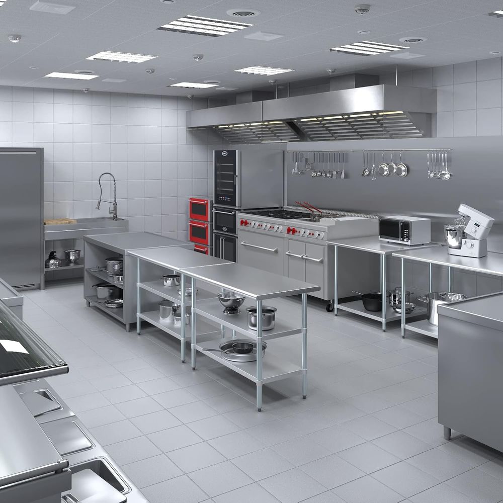 Paslanmaz Çelik Masa + Tekerle - Commercial Kitchen Tables incelemesi ve fiyatı