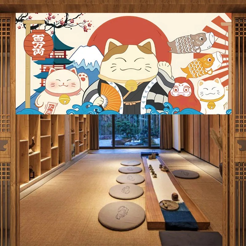 VIKAMA Japon Fuji Kimono Noren - Commercial Kitchen Installation incelemesi ve fiyatı